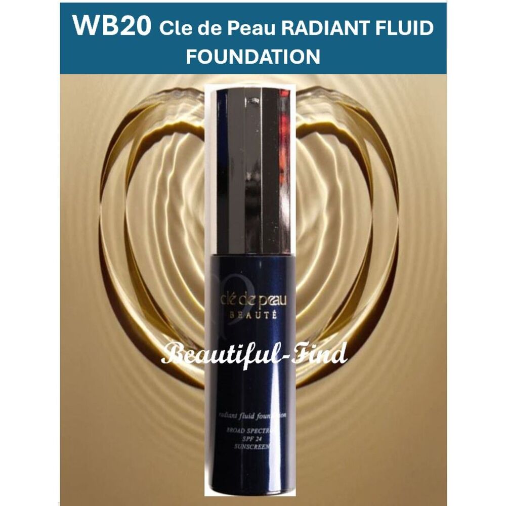 Cle de Peau WB20 Light Warm Beige Radiant Fluid Foundation SPF24 NEW